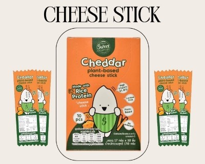  Swees has launched what it claims to be the world’s first vegan rice-based cheese stick product. ©Swees