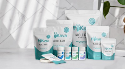 The range of products under FijiKava.  ©The Calmer Co