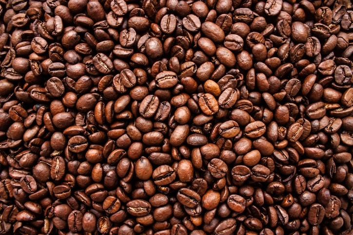 AI generated Fresh coffee bean in a mug, aroma fills the room