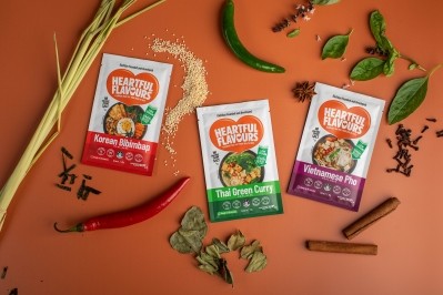 Thai Green Curry, Korean Bibimbap, and Vietnamese Pho are Heartful Flavours new products. © Heartful Flavours